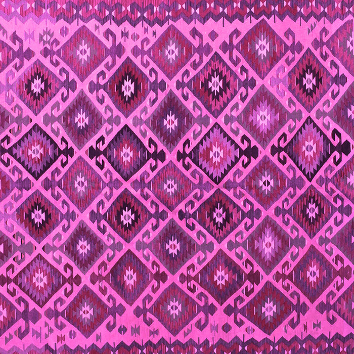 Square Machine Washable Persian Pink Traditional Rug, wshtr1373pnk