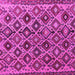 Square Machine Washable Persian Pink Traditional Rug, wshtr1373pnk