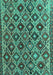 Machine Washable Persian Turquoise Traditional Area Rugs, wshtr1373turq