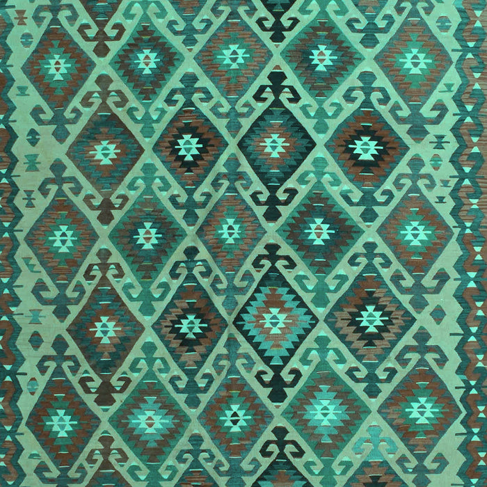 Machine Washable Persian Turquoise Traditional Area Rugs, wshtr1373turq