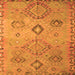 Serging Thickness of Persian Orange Traditional Rug, tr1374org