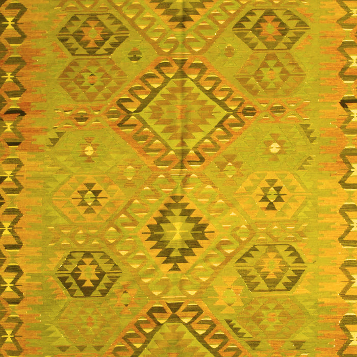 Machine Washable Persian Yellow Traditional Rug, wshtr1374yw