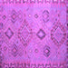 Square Persian Purple Traditional Rug, tr1374pur