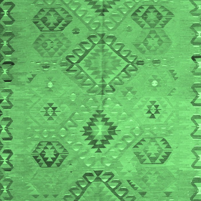 Machine Washable Persian Emerald Green Traditional Area Rugs, wshtr1374emgrn