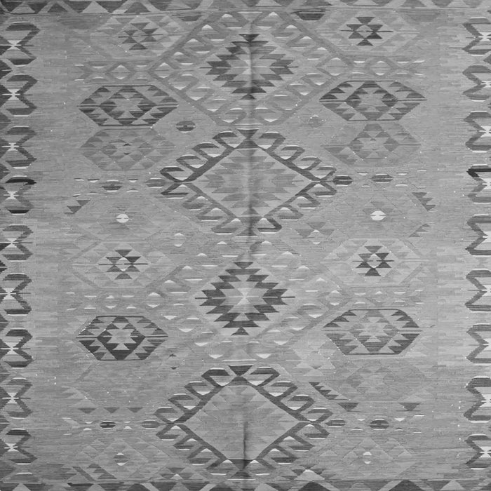 Round Machine Washable Persian Gray Traditional Rug, wshtr1374gry