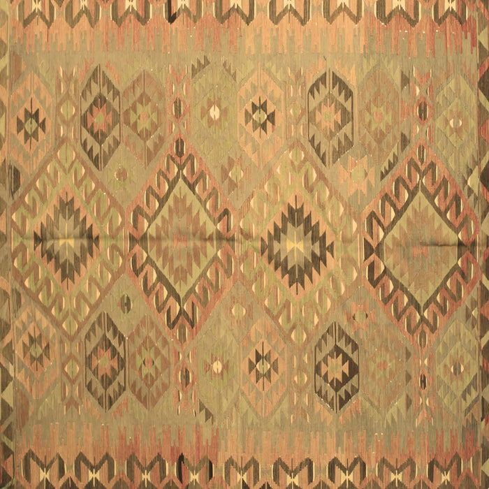 Square Machine Washable Persian Brown Traditional Rug, wshtr1374brn