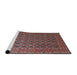 Sideview of Machine Washable Traditional Camel Brown Rug, wshtr1375