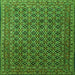 Serging Thickness of Persian Green Traditional Rug, tr1375grn