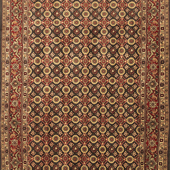 Machine Washable Persian Brown Traditional Rug, wshtr1375brn