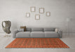 Machine Washable Persian Orange Traditional Area Rugs in a Living Room, wshtr1375org