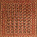 Serging Thickness of Persian Orange Traditional Rug, tr1375org
