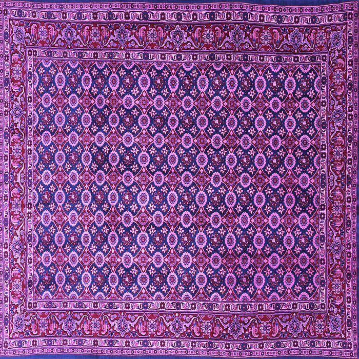 Square Persian Purple Traditional Rug, tr1375pur