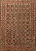 Persian Brown Traditional Rug, tr1375brn