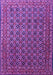 Machine Washable Persian Purple Traditional Area Rugs, wshtr1375pur