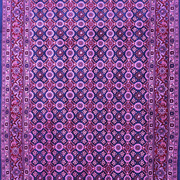 Machine Washable Persian Purple Traditional Area Rugs, wshtr1375pur