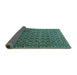 Sideview of Persian Turquoise Traditional Rug, tr1375turq
