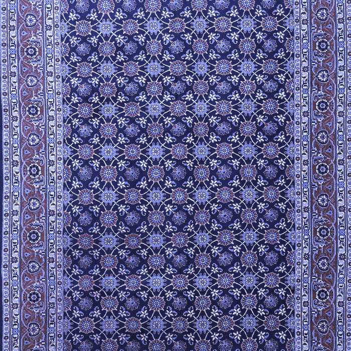 Machine Washable Persian Blue Traditional Rug, wshtr1376blu