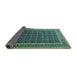 Sideview of Persian Turquoise Traditional Rug, tr1376turq