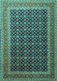 Persian Turquoise Traditional Rug, tr1376turq