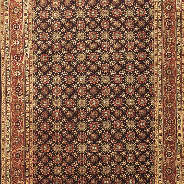 Machine Washable Persian Brown Traditional Rug, wshtr1376brn