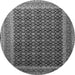 Square Persian Gray Traditional Rug, tr1376gry