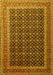 Machine Washable Persian Yellow Traditional Rug, wshtr1376yw