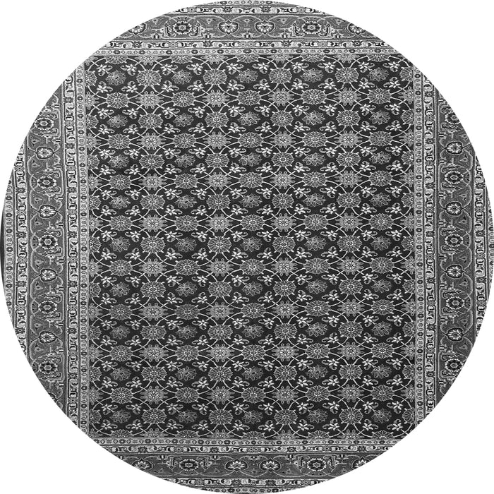 Machine Washable Persian Gray Traditional Rug, wshtr1376gry