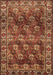 Machine Washable Persian Brown Traditional Rug, wshtr1377brn