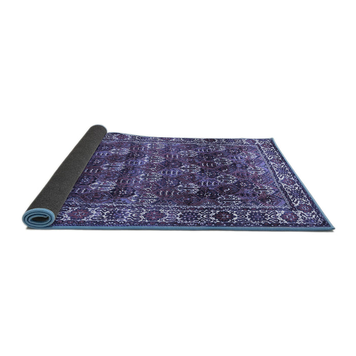 Sideview of Persian Blue Traditional Rug, tr1377blu