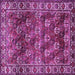 Square Machine Washable Persian Purple Traditional Area Rugs, wshtr1377pur