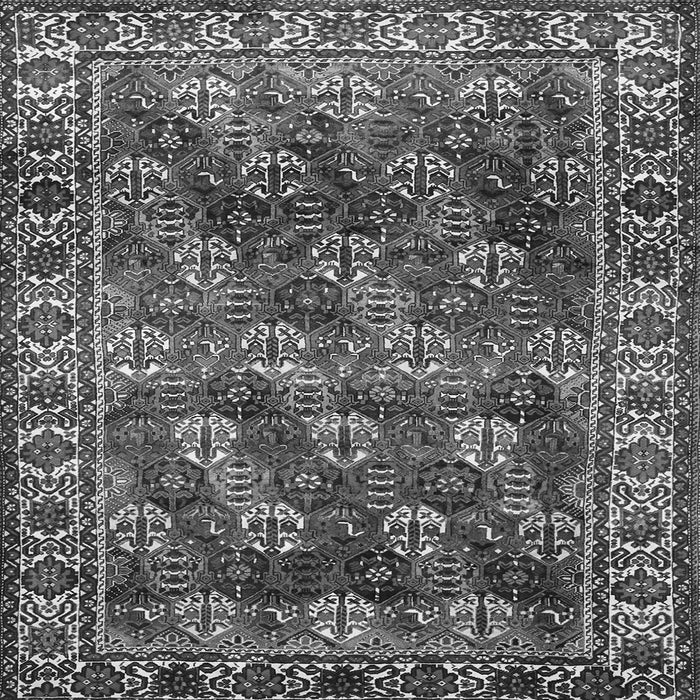Serging Thickness of Persian Gray Traditional Rug, tr1377gry