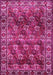 Machine Washable Persian Pink Traditional Rug, wshtr1377pnk