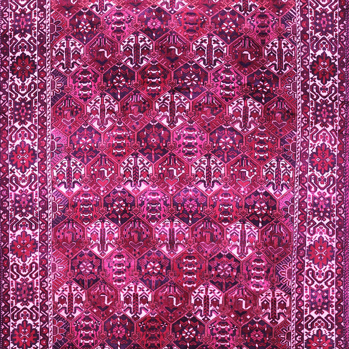 Machine Washable Persian Pink Traditional Rug, wshtr1377pnk