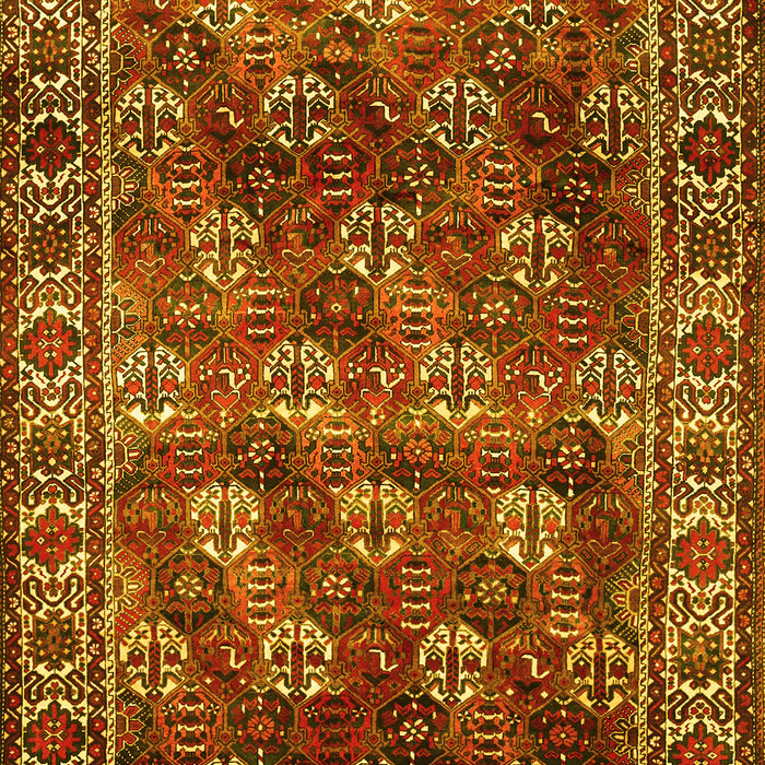 Machine Washable Persian Yellow Traditional Rug, wshtr1377yw