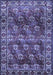 Machine Washable Persian Blue Traditional Rug, wshtr1377blu