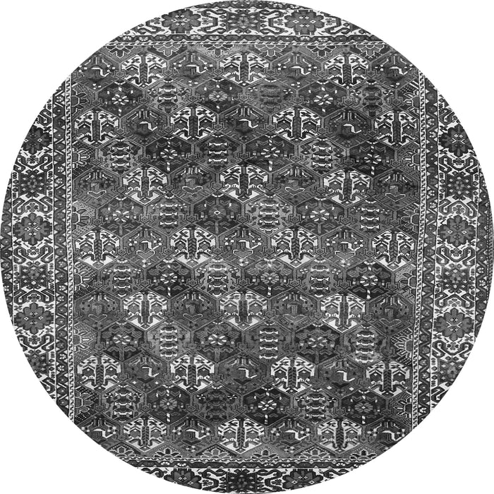 Square Persian Gray Traditional Rug, tr1377gry