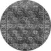 Square Persian Gray Traditional Rug, tr1377gry