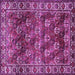 Square Persian Purple Traditional Rug, tr1377pur