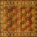 Square Persian Yellow Traditional Rug, tr1377yw