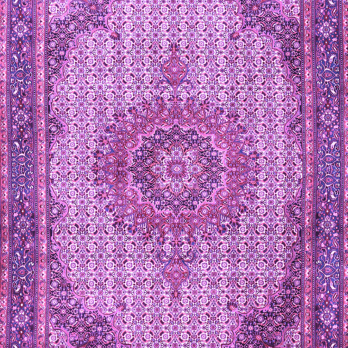 Machine Washable Medallion Purple Traditional Area Rugs, wshtr1378pur