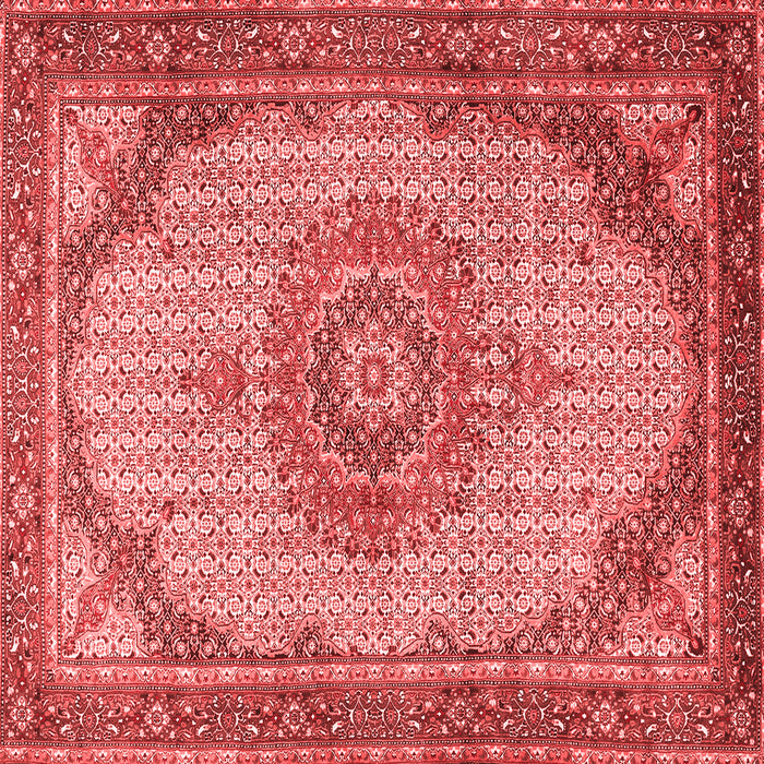 Medallion Red Traditional Rug, tr1378red