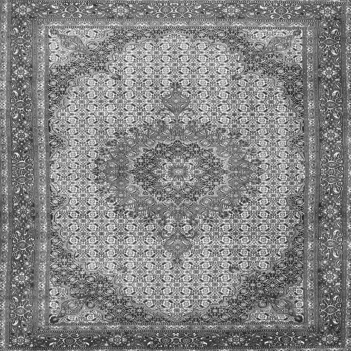 Serging Thickness of Medallion Gray Traditional Rug, tr1378gry