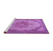 Sideview of Machine Washable Medallion Purple Traditional Area Rugs, wshtr1378pur