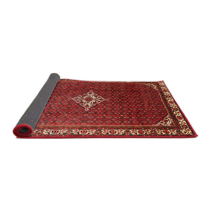Sideview of Traditional Sienna Brown Persian Rug, tr1379