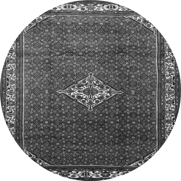 Square Persian Gray Traditional Rug, tr1379gry