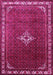 Machine Washable Persian Pink Traditional Rug, wshtr1379pnk