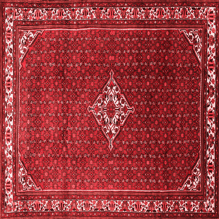 Machine Washable Persian Red Traditional Rug, wshtr1379red