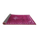 Sideview of Persian Pink Traditional Rug, tr1379pnk