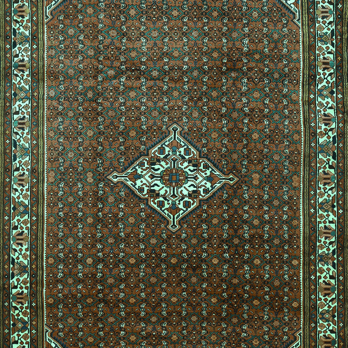 Machine Washable Persian Turquoise Traditional Area Rugs, wshtr1379turq