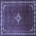 Square Persian Blue Traditional Rug, tr1379blu